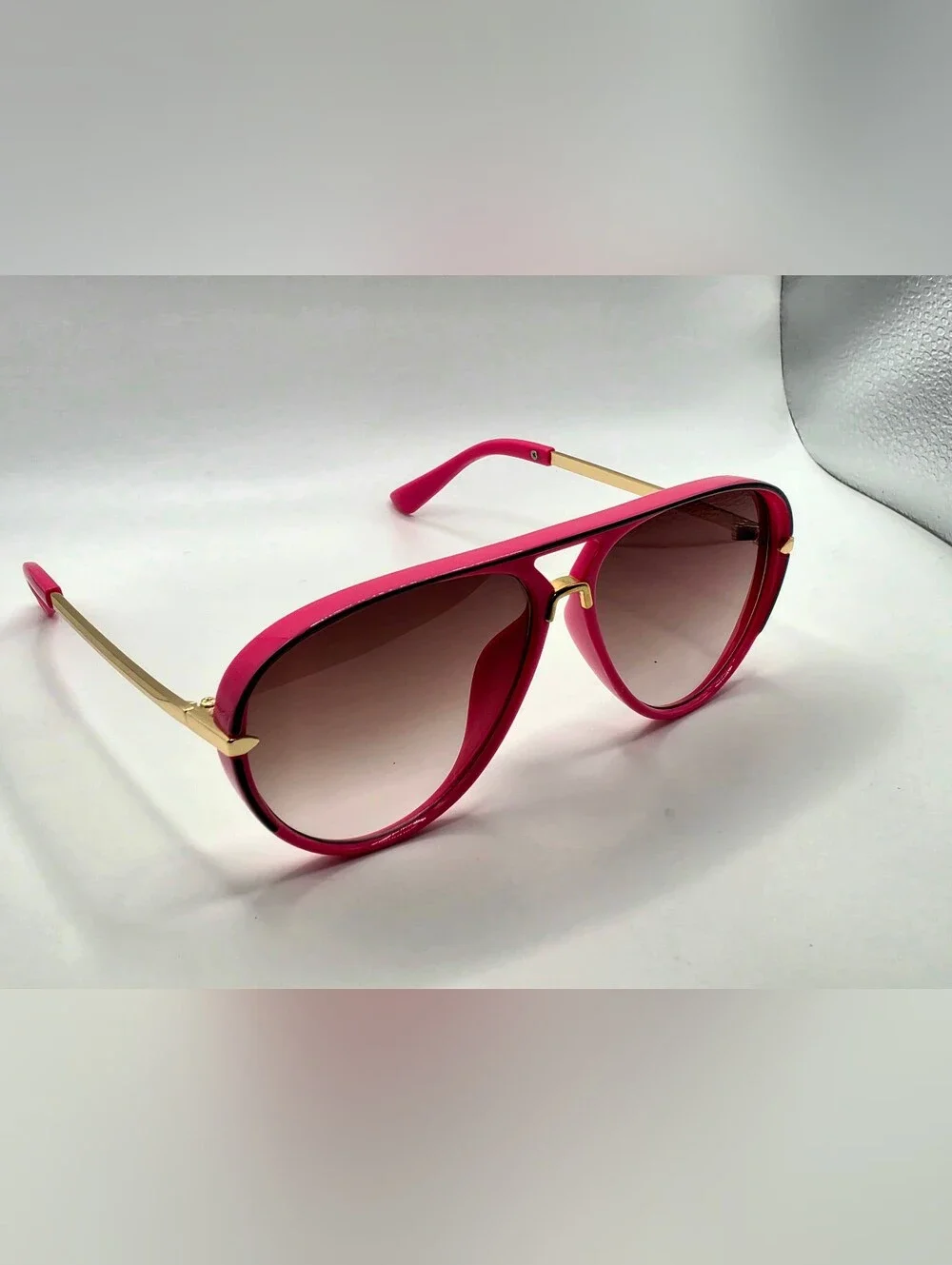 Hot Pink Women's Aviator Sunglasses - Stylish Gradient Lenses New